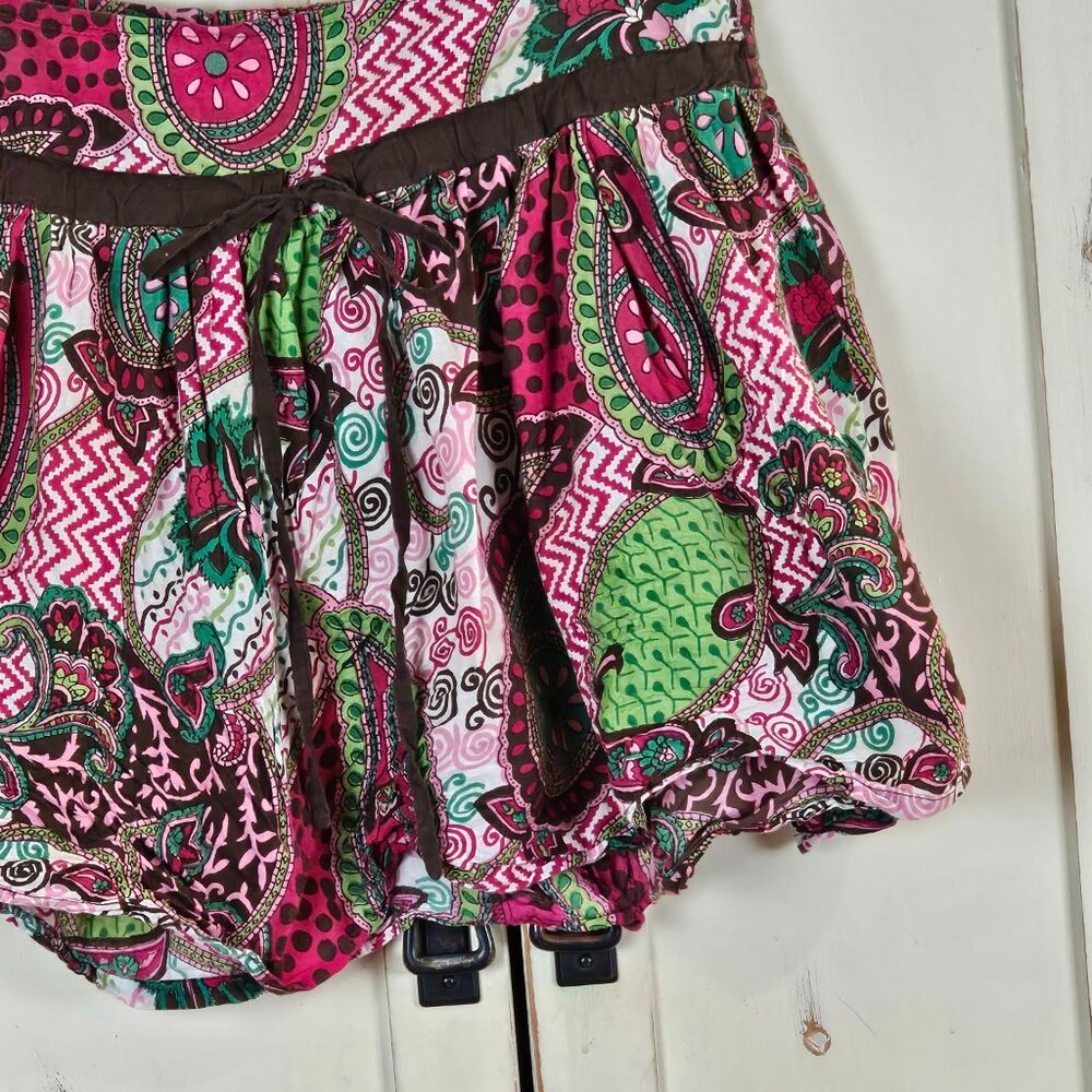 Vintage Y2K Wet Seal Paisley Mini Skirt Boho Print Size S - Picture 3 of 8